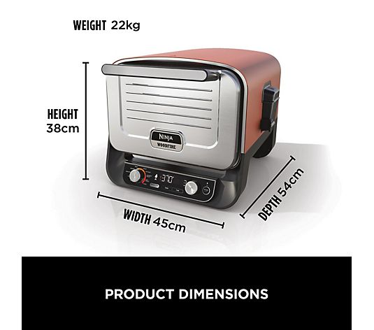 Ninja Woodfire Outdoor Pizza Oven & Smoker, Pizza Peel & Cover OO101UKQ